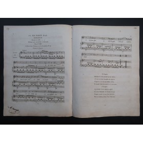 CARCASSI Matteo Il ne vient pas Dédicace Chant Piano ou Harpe ca1820