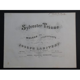 LABITZKY Joseph Sylvester Träume op 220 Piano ca1855