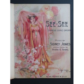 JONES Sidney See-See Chinese Comic Opera Chant Piano 1906