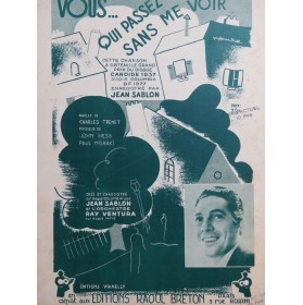 HESS John MISRAKI Paul Vous qui passez sans me voir Chant Piano 1937