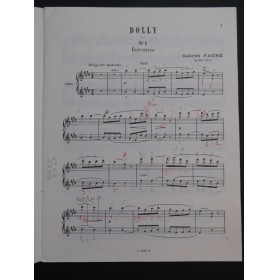 FAURÉ Gabriel Dolly op 56 Piano 4 mains