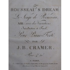 CRAMER J. B. Rousseau's Dream Piano ca1820