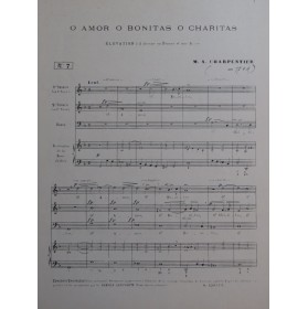 CHARPENTIER M. A. O Amor O Bonitas O Charitas Chant Piano