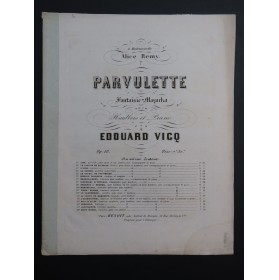 VICQ Edouard Parvulette op 18 Piano Hautbois ca1860