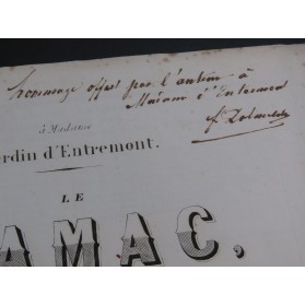 DOLMETSCH Frédéric Le Hamac op 23 Dédicace Piano ca1855