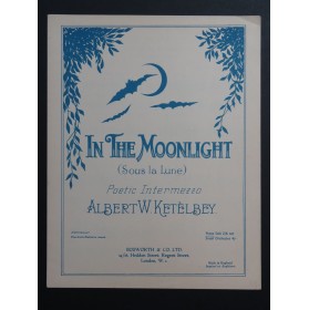 KETÈLBEY Albert W. In the Moonlight Piano 1919