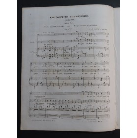 CLAPISSON Louis Les Coupeurs d'Aumonières Chant Piano ca1840