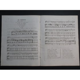 GOULÉ Jacques Nicolas Le Retour Chant Piano ca1810