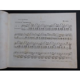 MUSARD L'Enfant Prodigue Quadrille No 1 Piano ca1853