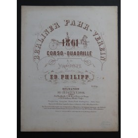 PHILIPP Ed. Corso-Quadrille Piano 1861