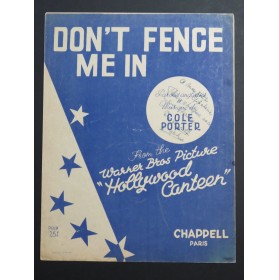 PORTER Cole Don't Fence Me In Chant Piano 1945