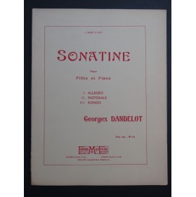 DANDELOT Georges Sonatine Piano Flûte