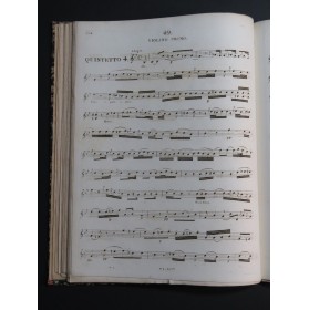 BOCCHERINI Luigi Quintetti op 37 et 47 Violons Altos Violoncelle ca1815