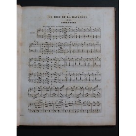 AUBER D. F. E. Dieu et la Bayadère Opéra Chant Piano ca1830