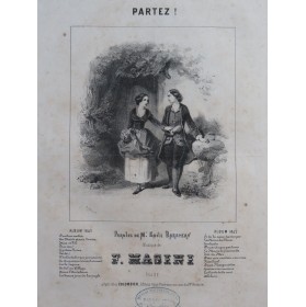 MASINI F. Partez ! Chant Piano ca1840