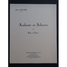 ROUSSEL Albert Andante et Scherzo op 51 Piano Flûte 1970