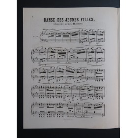 GADE Niels W. Noël Danse des Jeunes Filles Piano XIXe