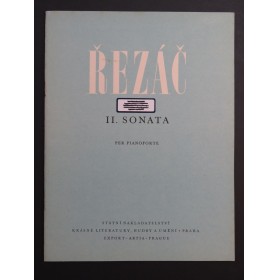 REZÁC Ivan Sonate No 2 Piano 1960