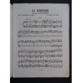 DE VILBAC Renaud La Korrigane Ballet Widor Suite Piano 4 mains ca1880