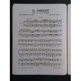 DE VILBAC Renaud La Korrigane Ballet Widor Suite Piano 4 mains ca1880