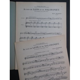 BUSSER Henri Au Pays de Léon et de Salamanque Piano Saxophone