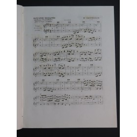 DECOURCELLE Maurice Fantaisie Élégante op 21 Piano 4 mains ca1850