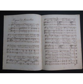 ROUGET DE LISLE Hymne des Marseillais Manuscrit Chant Piano XIXe