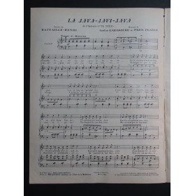 GABAROCHE Gaston PEARLY Fred La Java Javi Java Chant Piano 1923