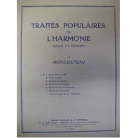MONCOUTEAU M. Traité populaire de l'Harmonie