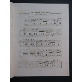 LEDUC Alphonse Les Bords de la Néva Piano ca1850