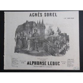 LEDUC Alphonse Agnès Sorel Piano ca1850