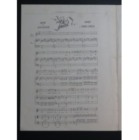 CORMEAU Edmond  Noel Chant Piano 1888