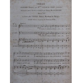 BLANCHARD Henri Trilby No 1 Ecossaise Chant Piano ca1820