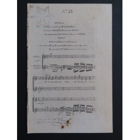 MÉHUL Henela Romance Chant Guitare ou Lyre ca1820