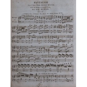 DEMAR Sébastien Fantaisie sur Vive Henry IV Piano ou Harpe ca1810