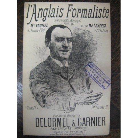 DELORMEL GARNIER L'Anglais Formaliste Chant Piano XIXe