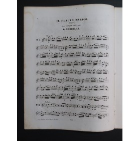 MOZART W. A. Il Flauto Magico La Flûte Enchantée Violon seul ca1865