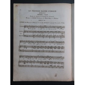 GARAT Le premier baiser d'amour Chant Piano ou Harpe ca1820