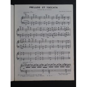 DAMASE Jean-Michel Prélude et Toccata Piano 1965