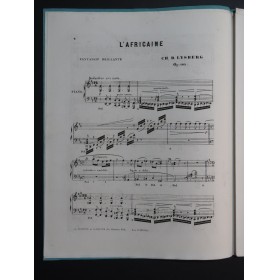 LYSBERG Ch. B. Fantaisie sur L'Africaine op 105 Piano ca1865