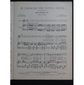 LEONARDO Juan Je cherche une petite poule Chant Piano 1930