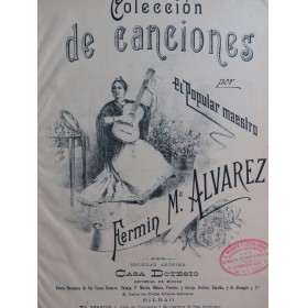 ALVAREZ F. M. El Celoso Danza Habanera Chant Piano