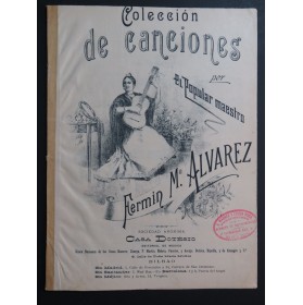 ALVAREZ F. M. El Celoso Danza Habanera Chant Piano