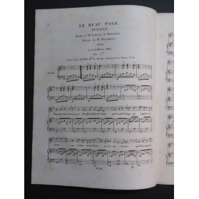 MALIBRAN Marie Le Page de la Dame du Chatel Chant Piano ca1830