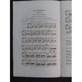 LABARRE Théodore Le Pêcheur Chant Guitare ca1820