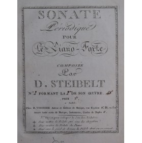 STEIBELT Daniel Sonate Périodique op 45 No 2 Piano Violon ca1800