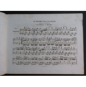 MUSARD Ne Touchez pas à la Reine Quadrille No 1 Piano ca1847