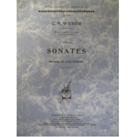 WEBER Sonates Vol 1 Piano 1960