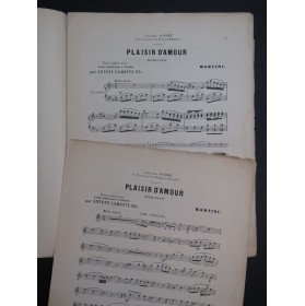 MARTINI Plaisir d'Amour Piano Hautbois Cor Anglais 1893