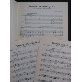 AMELLER André Trompette Française Piano Trompette 1969